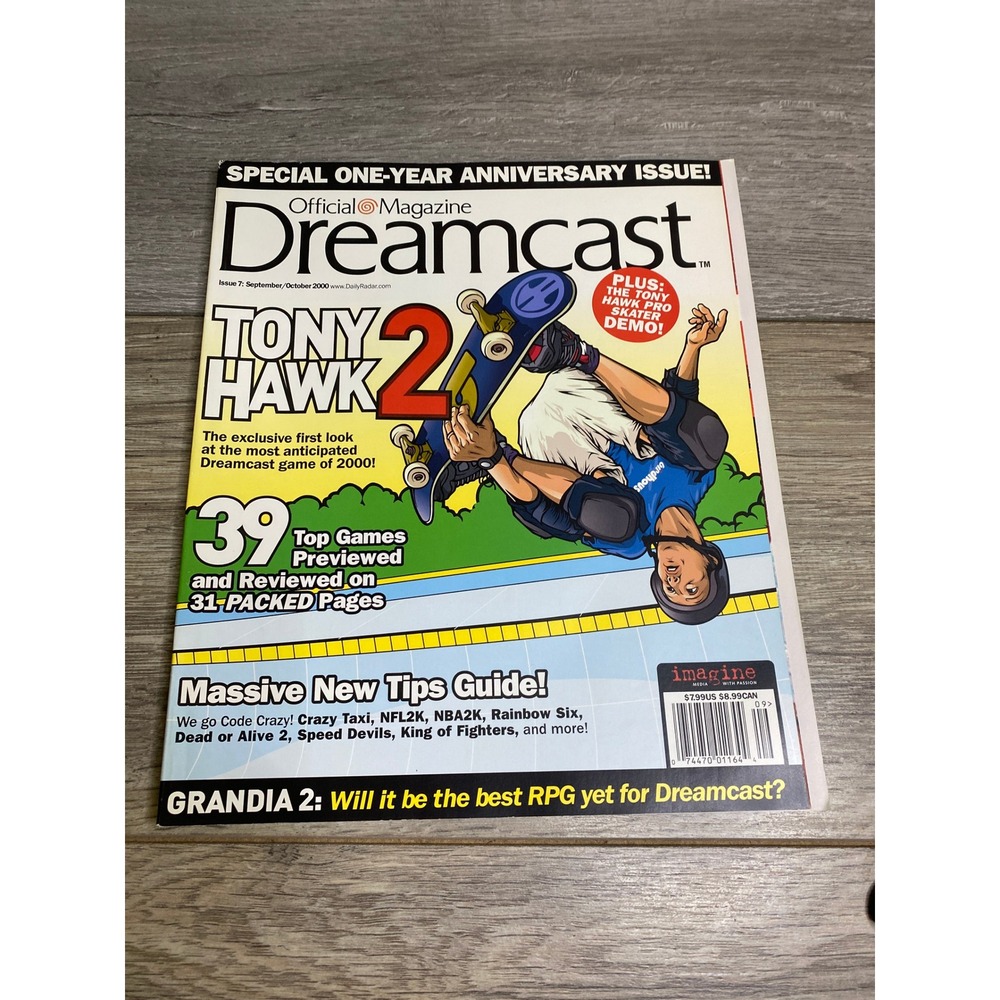 Official Dreamcast Magazine Issue 7 Sept Oct‎ 2000 Tony Hawk Pro Skater 2 SEGA